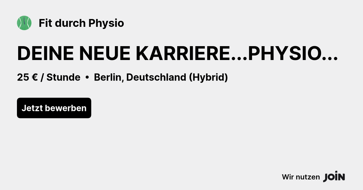 Fit durch Physio logo