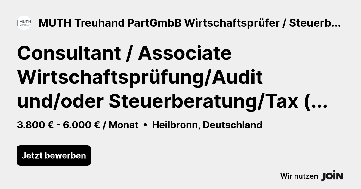 MUTH Treuhand PartGmbB Wirtschaftsprüfer / Steuerberater logo