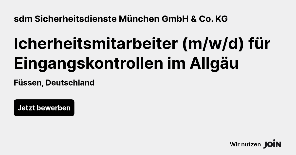 sdm Sicherheitsdienste München GmbH & Co. KG logo