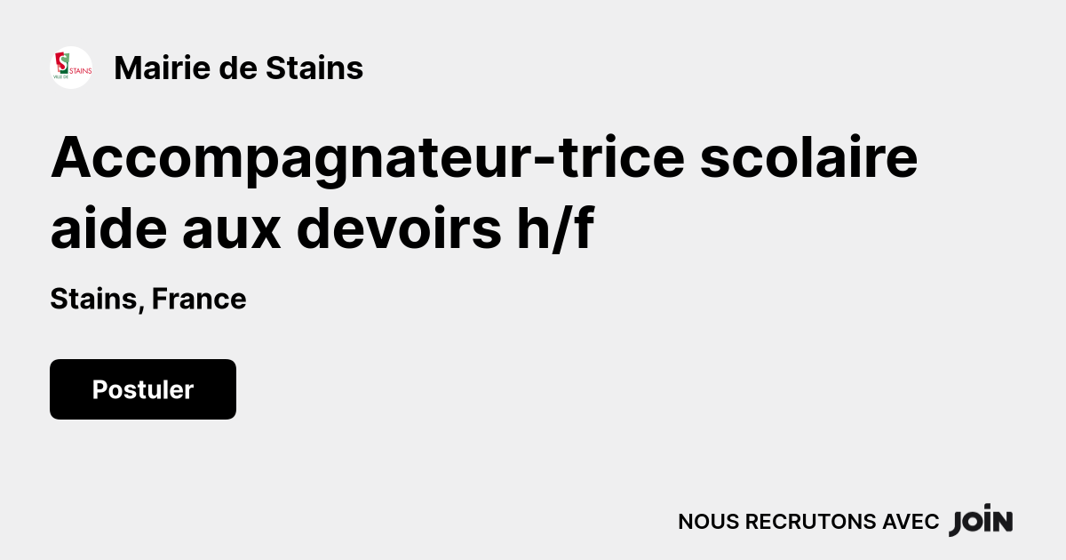 Mairie de Stains logo