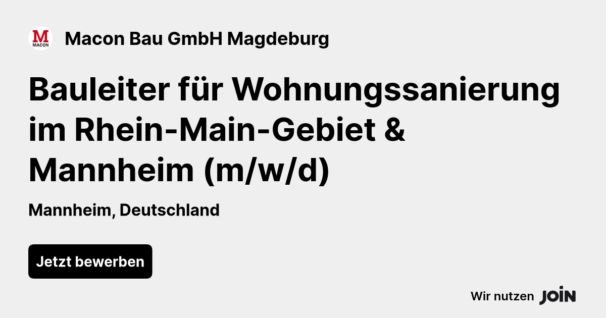 Macon Bau GmbH Magdeburg logo