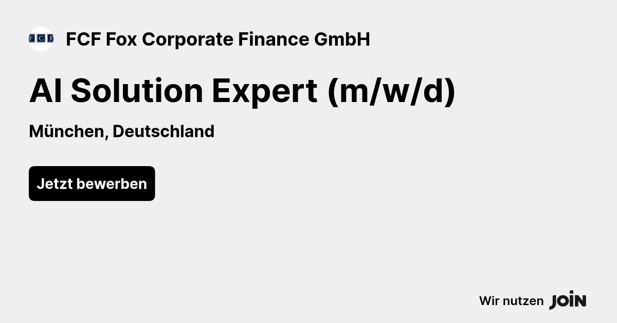 FCF Fox Corporate Finance GmbH logo