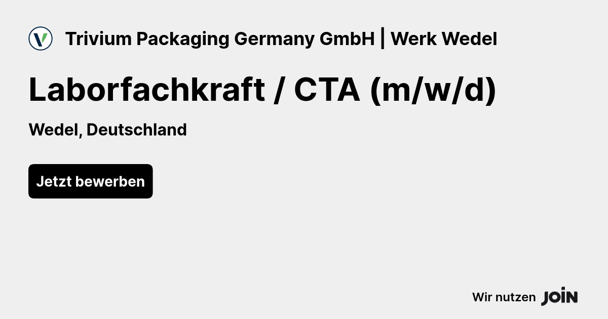 Trivium Packaging Germany GmbH | Werk Wedel logo