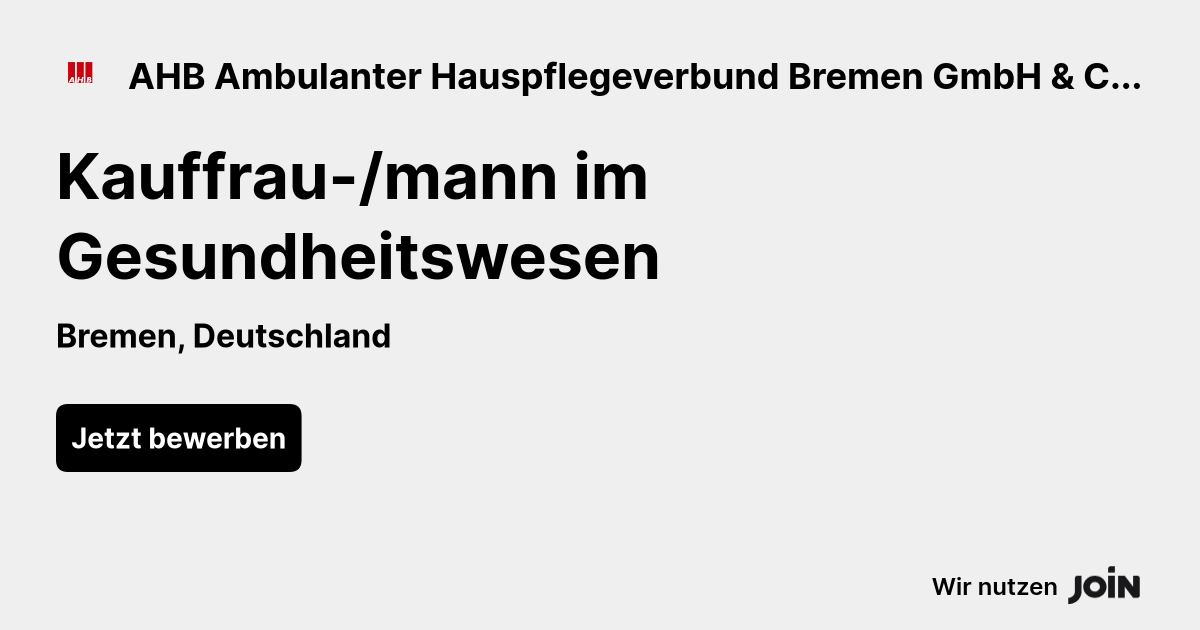 AHB Ambulanter Hauspflegeverbund Bremen GmbH & Co. KG logo