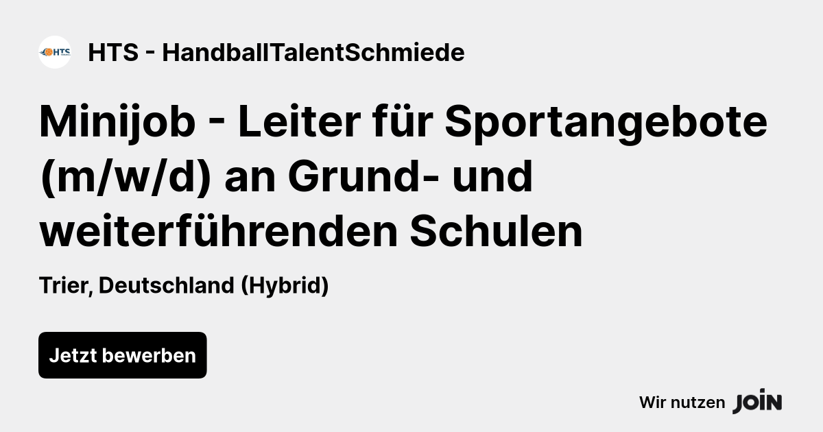 HTS - HandballTalentSchmiede logo