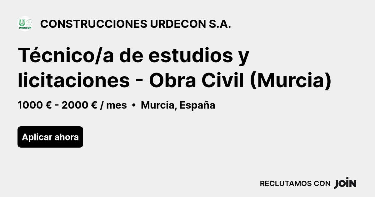 CONSTRUCCIONES URDECON S.A. logo