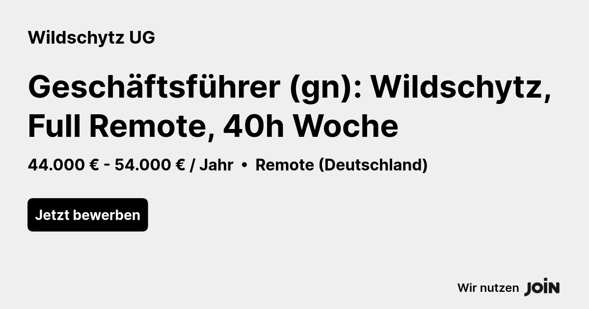 Wildschytz UG logo