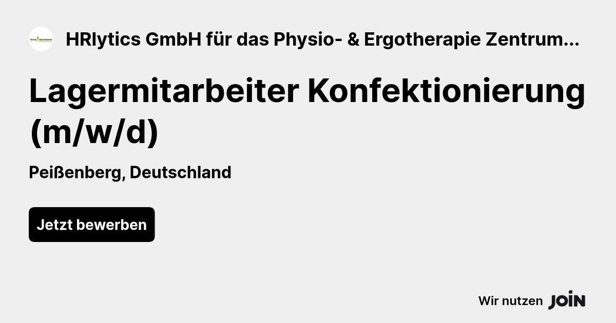 HRlytics GmbH für das Physio- & Ergotherapie Zentrum Weilheim logo