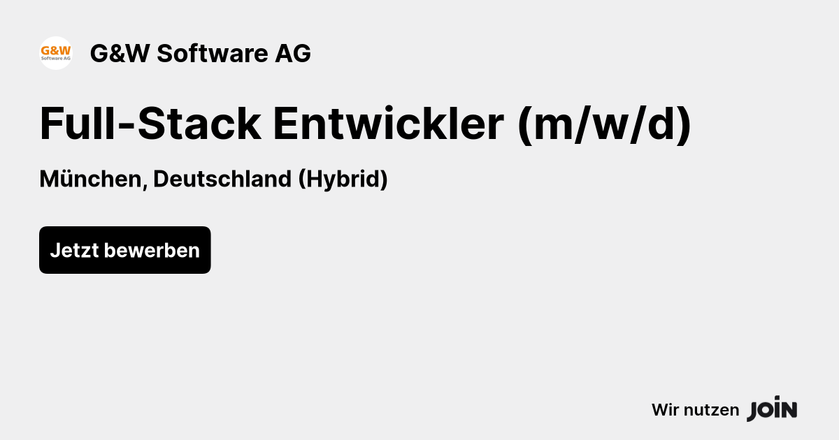 G&W Software AG logo