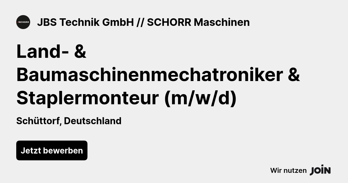 JBS Technik GmbH // SCHORR Maschinen logo