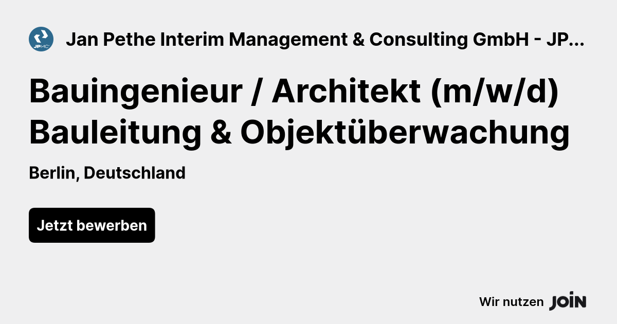 Jan Pethe Interim Management & Consulting GmbH - JPIMC® logo