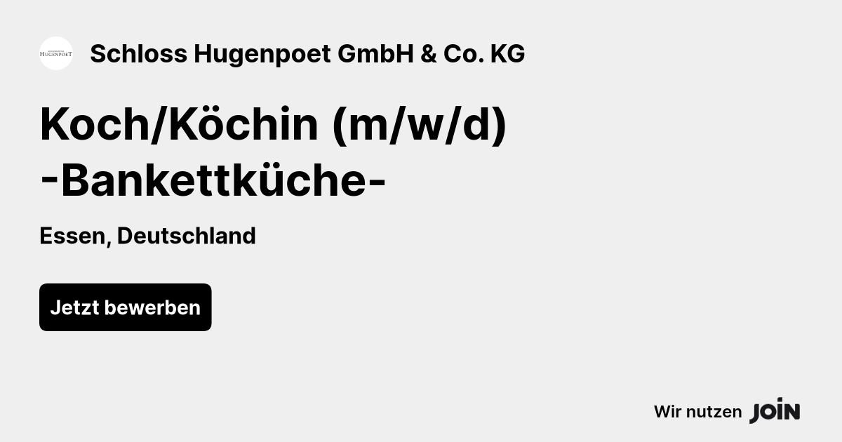 Schloss Hugenpoet GmbH & Co. KG logo
