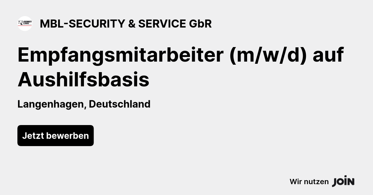 MBL-SECURITY & SERVICE GbR logo