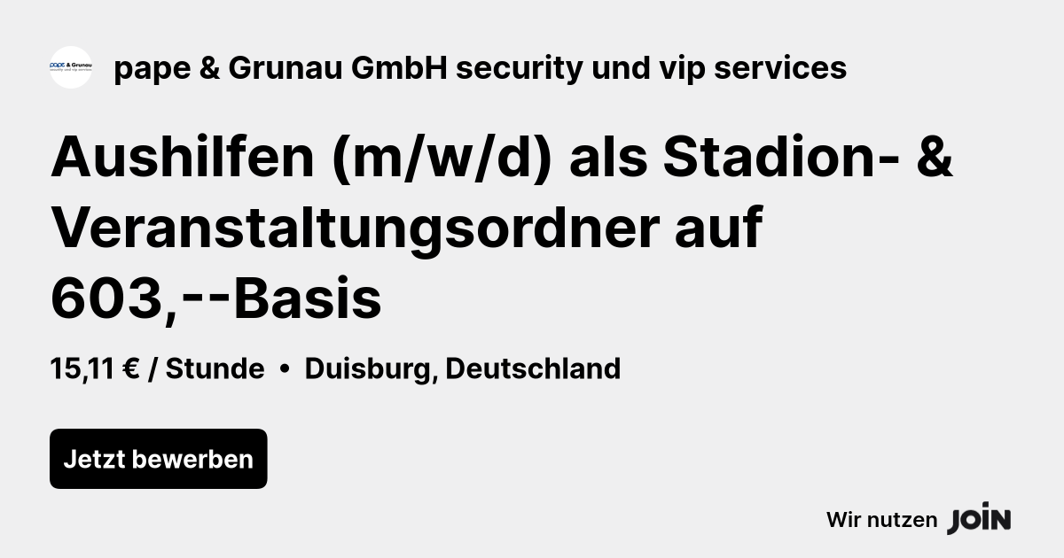 pape & Grunau GmbH security und vip services logo