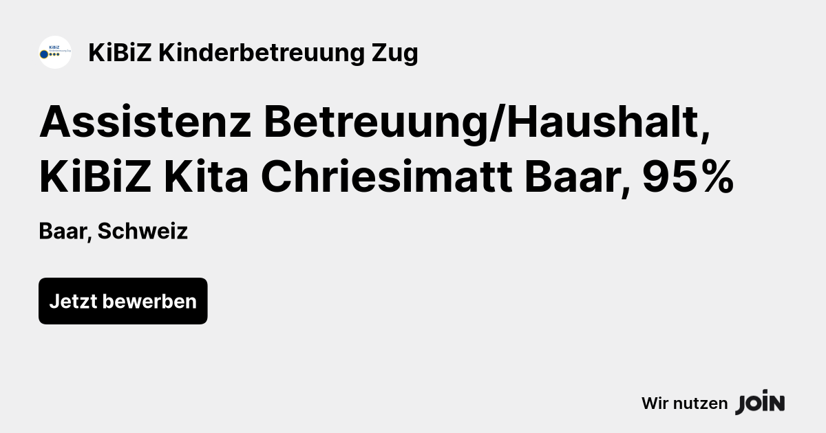 KiBiZ Kinderbetreuung Zug logo