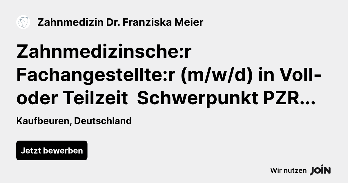 Zahnmedizin Dr. Franziska Meier logo