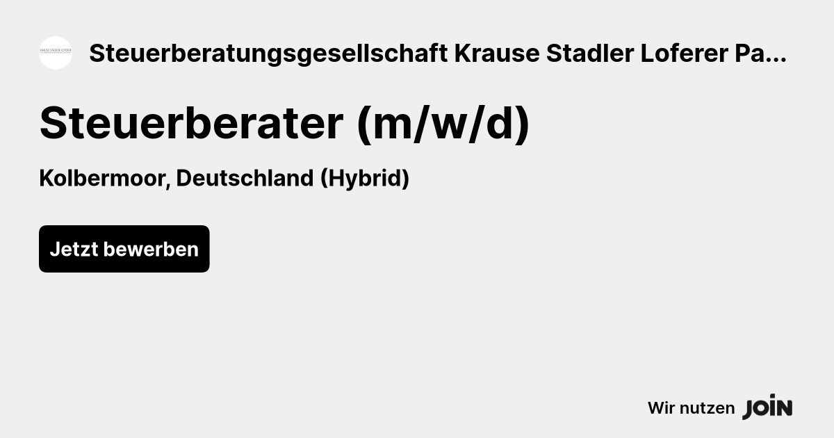 Steuerberatungsgesellschaft Krause Stadler Loferer PartGmbB logo