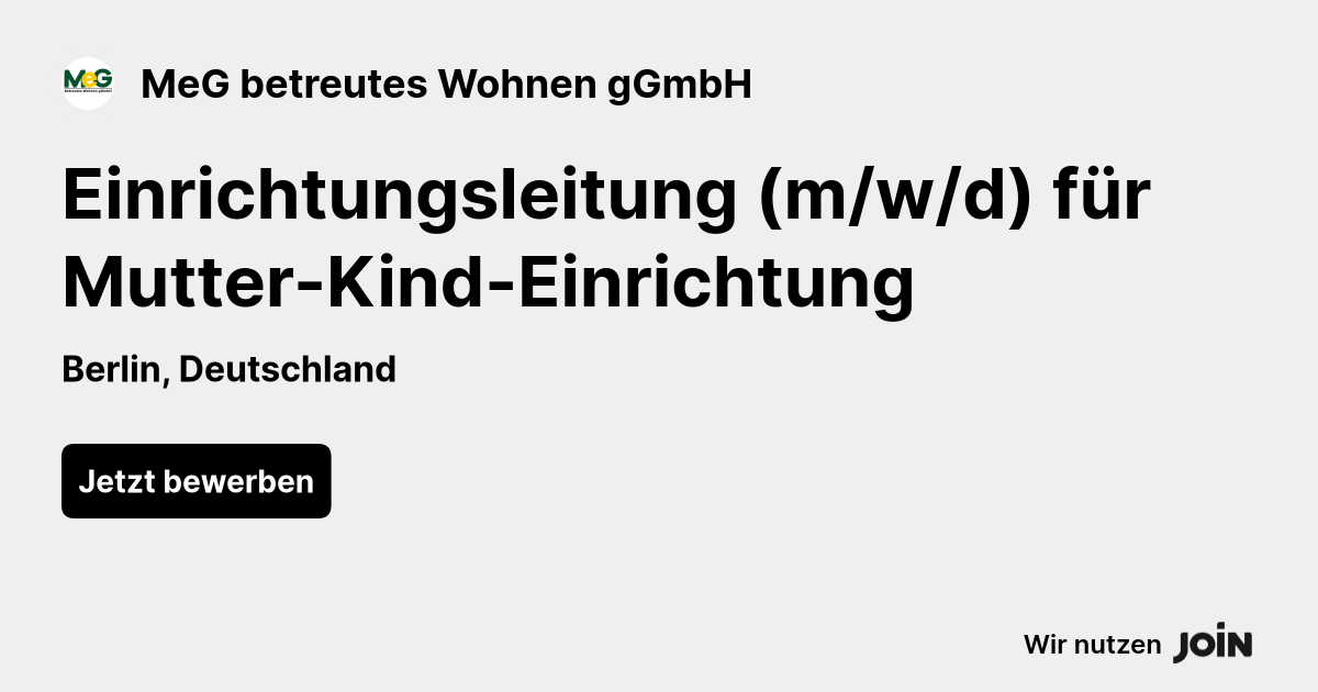 MeG betreutes Wohnen gGmbH logo