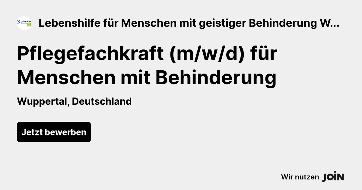 Lebenshilfe für Menschen mit geistiger Behinderung Wuppertal e.V. logo
