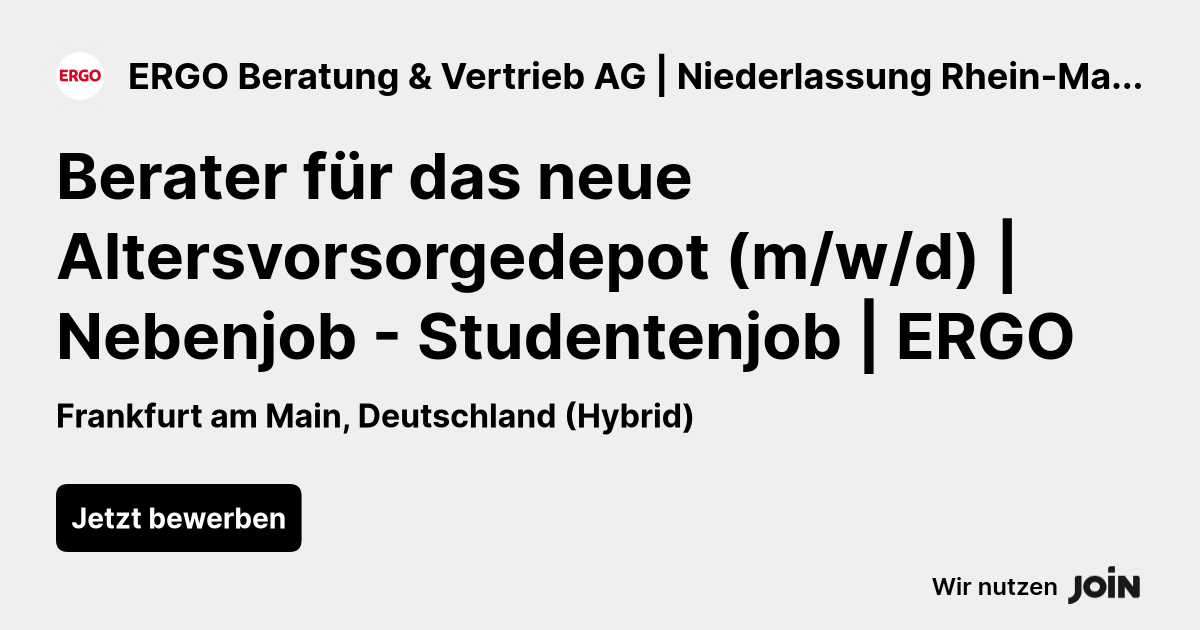 ERGO Beratung & Vertrieb AG | Niederlassung Rhein-Main | 88582 logo