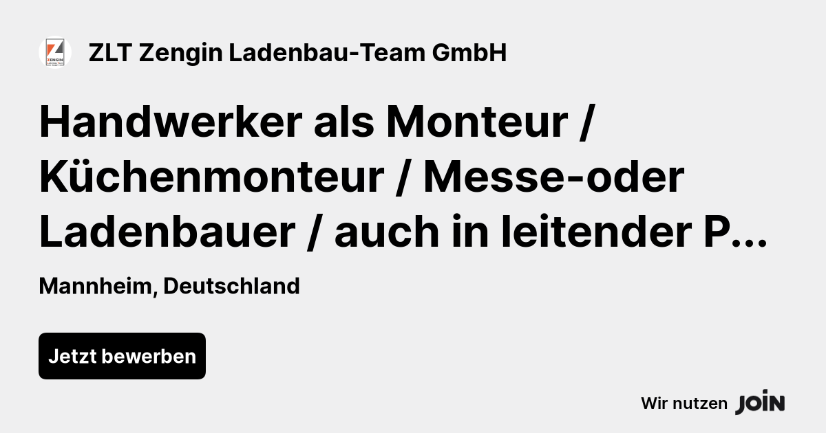ZLT Zengin Ladenbau-Team GmbH logo