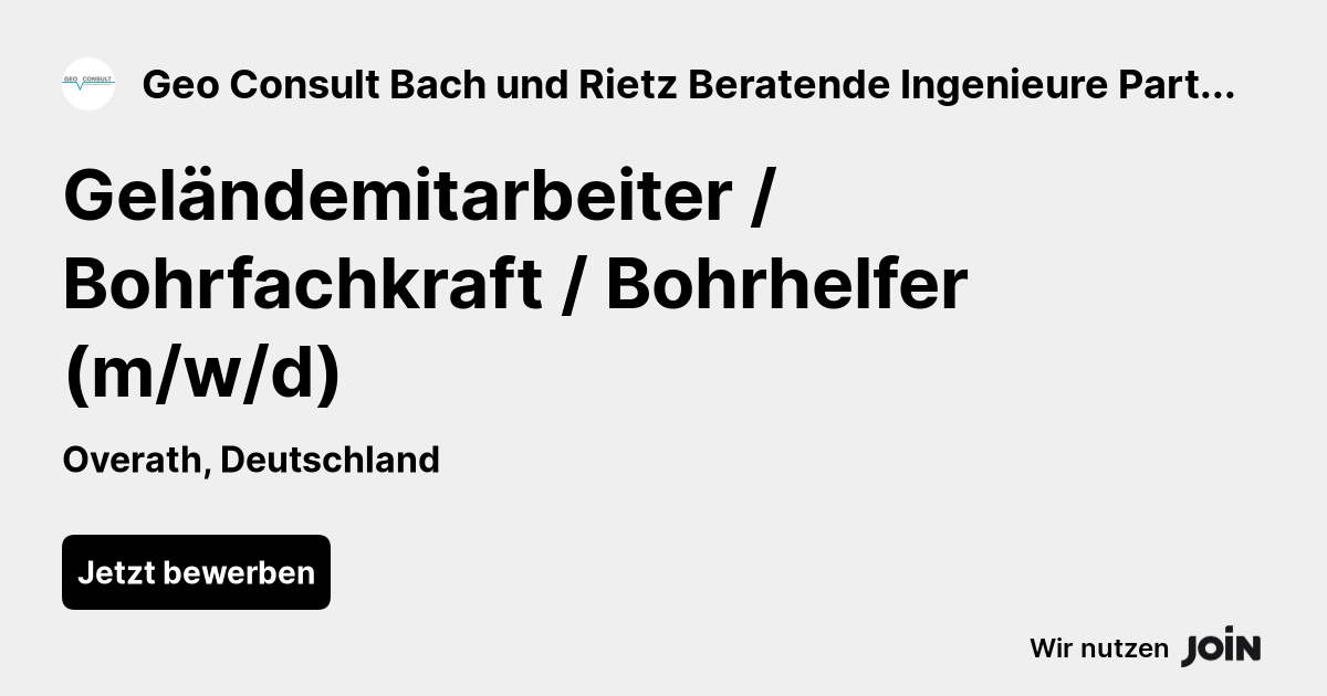 Geo Consult Bach und Rietz Beratende Ingenieure PartG mbB logo