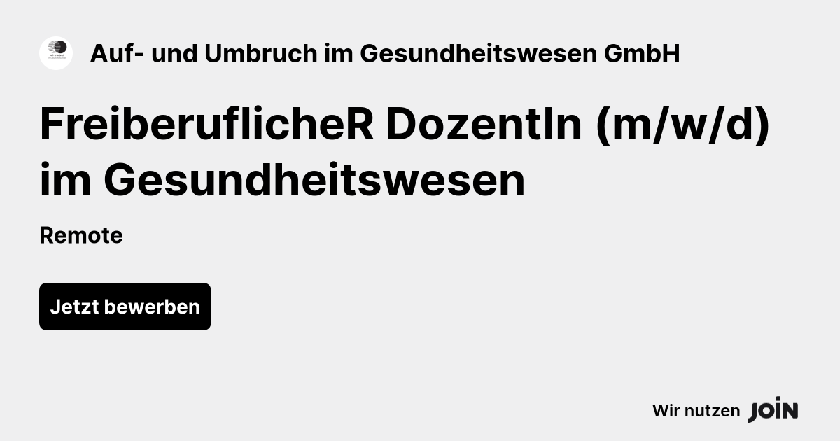 Auf- und Umbruch im Gesundheitswesen GmbH logo