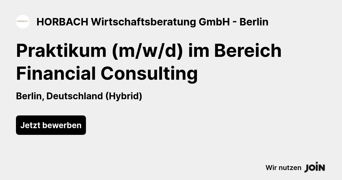 HORBACH Wirtschaftsberatung GmbH - Berlin logo
