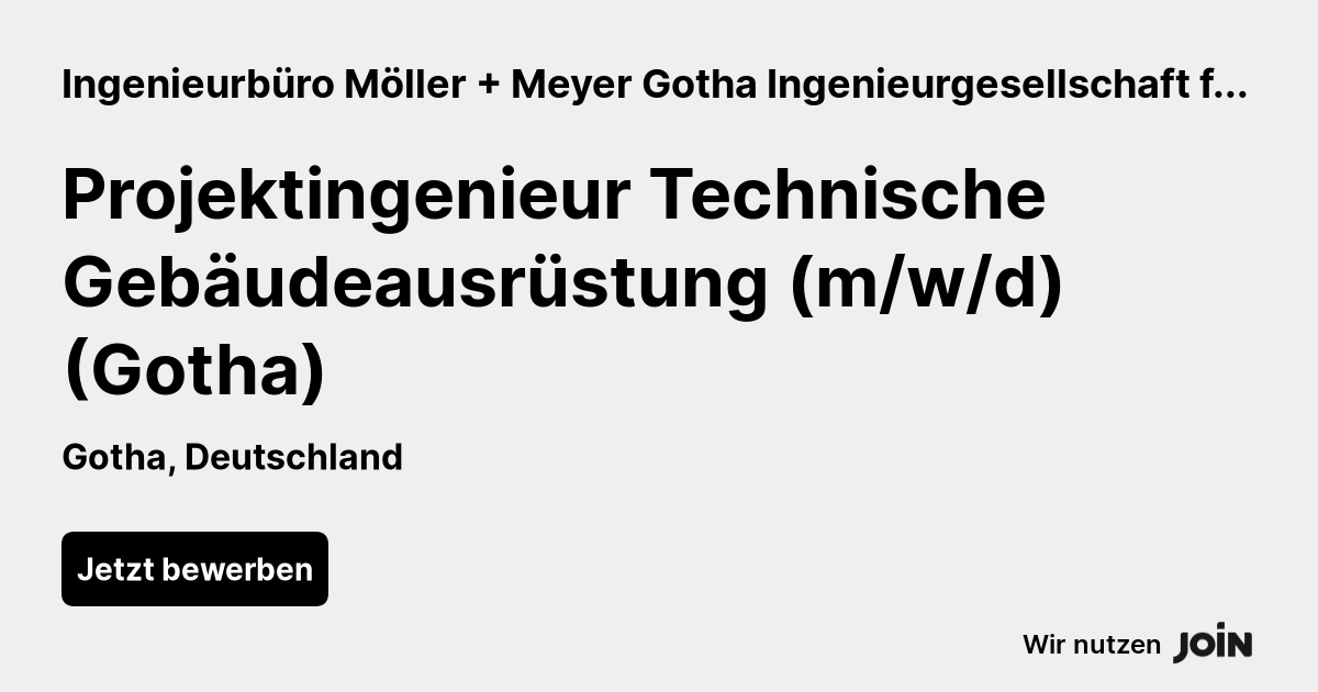 Ingenieurbüro Möller + Meyer Gotha Ingenieurgesellschaft für Technische Gebäudeausrüstung mbH logo