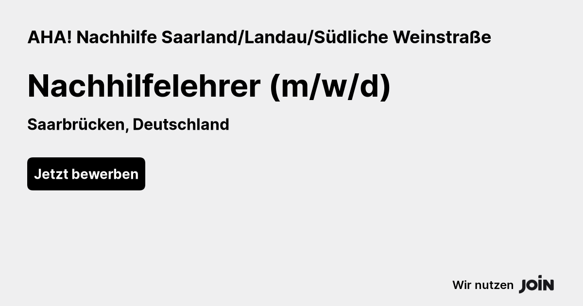 AHA! Nachhilfe Saarland/Landau/Südliche Weinstraße logo