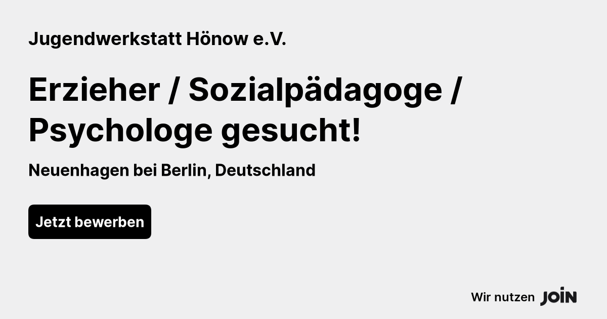 Jugendwerkstatt Hönow e.V. logo