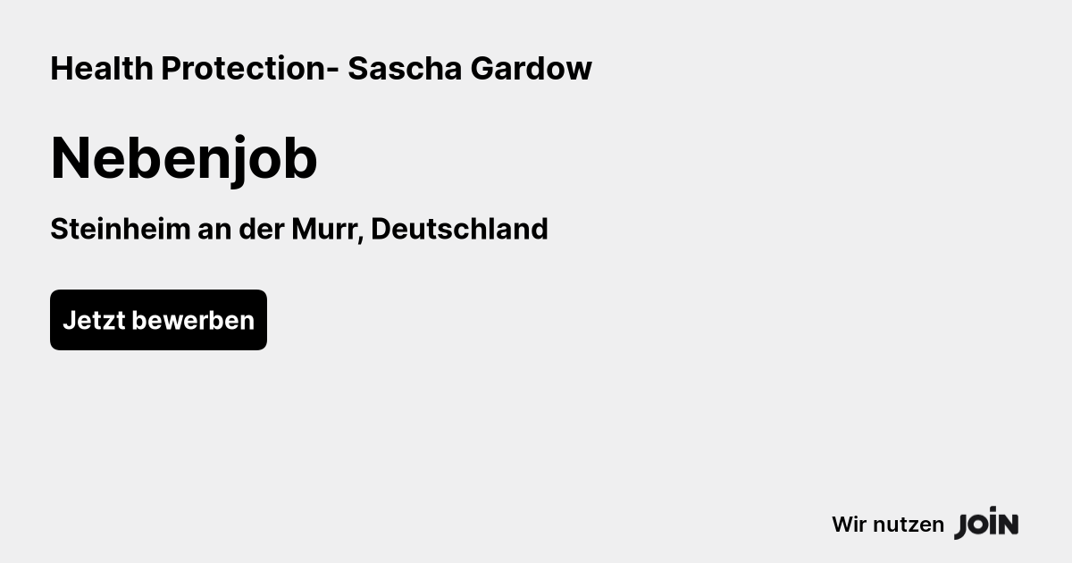 Health Protection- Sascha Gardow logo