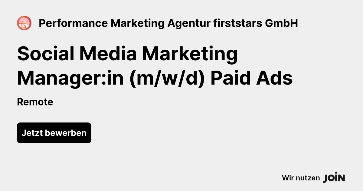 Performance Marketing Agentur firststars GmbH logo