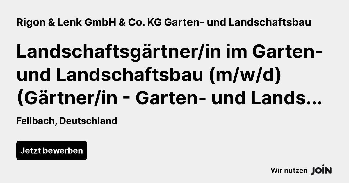 Rigon & Lenk GmbH & Co. KG Garten und Landschaftsbau (Fellbach