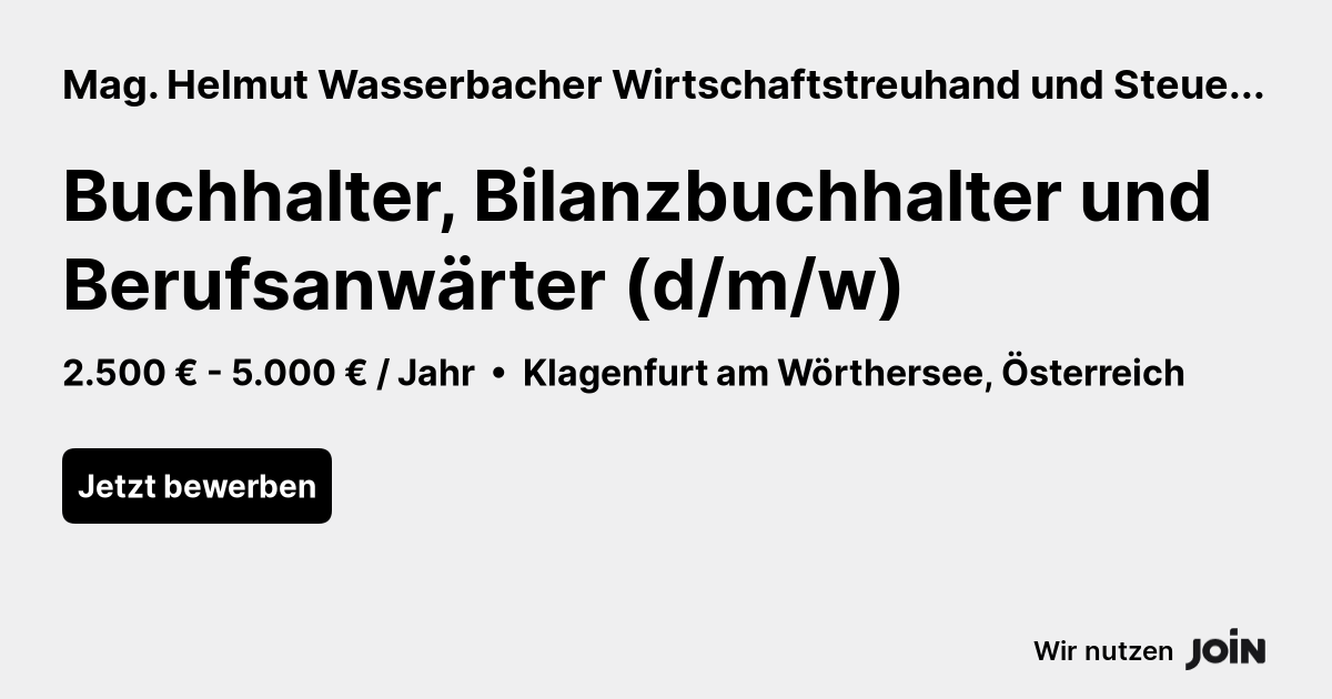 Mag. Helmut Wasserbacher Wirtschaftstreuhand und Steuerberatungsgesellschaft m.b.H. logo