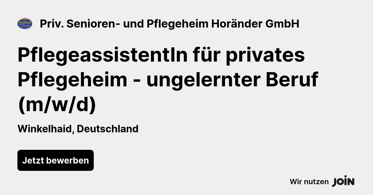 Priv. Senioren- und Pflegeheim Horänder GmbH logo