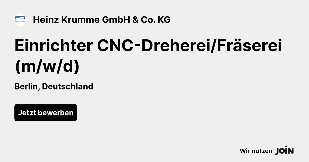 Heinz Krumme Gmbh & Co. Kg join.com