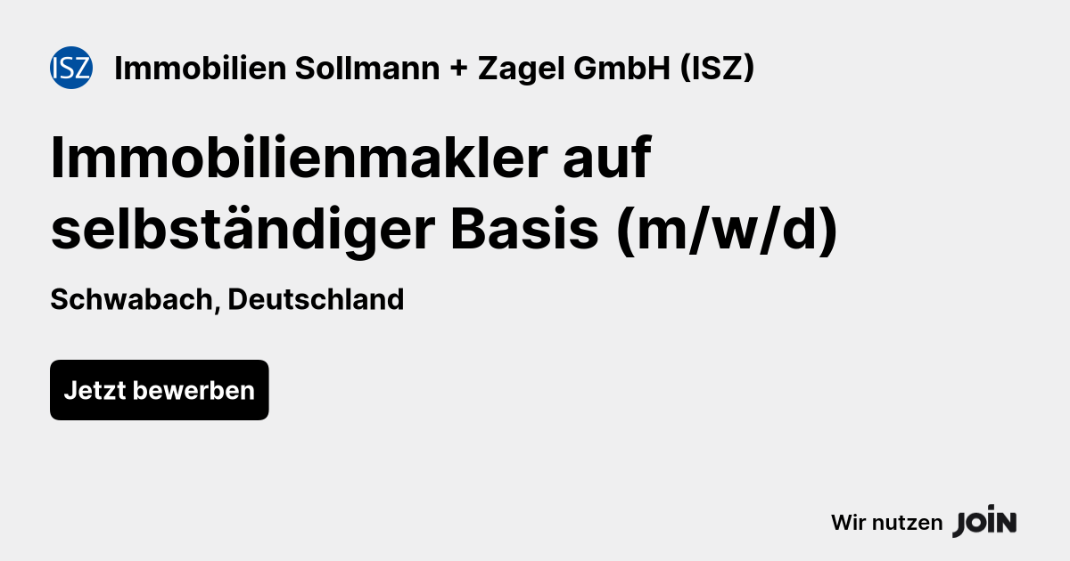 Immobilien Sollmann + Zagel GmbH (ISZ) logo