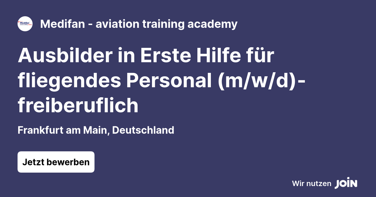 Medifan - aviation training academy logo