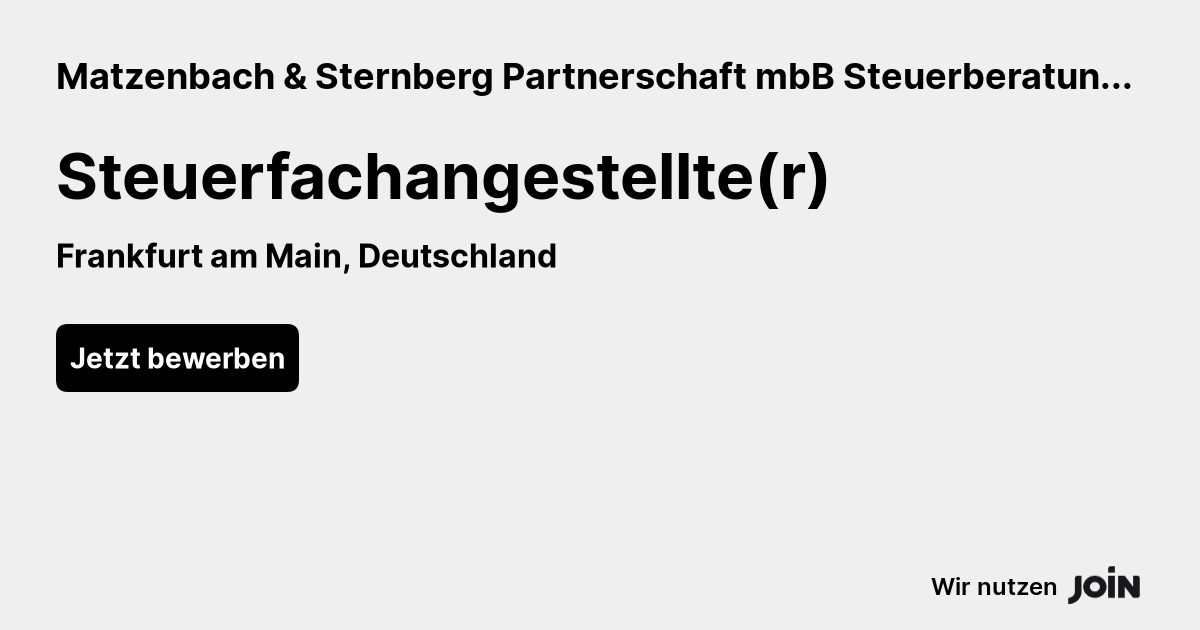 Matzenbach & Sternberg Partnerschaft mbB Steuerberatungsgesellschaft logo