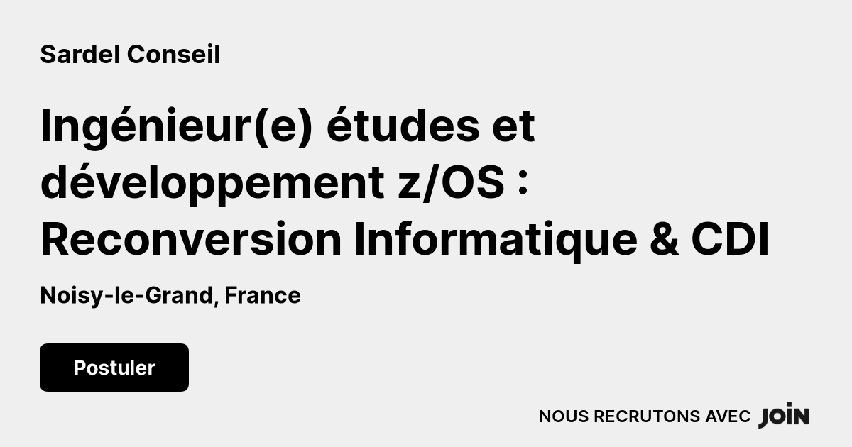 Sardel Conseil Noisy Le Grand Ing Nieur E Tudes Et D Veloppement Z Os Reconversion