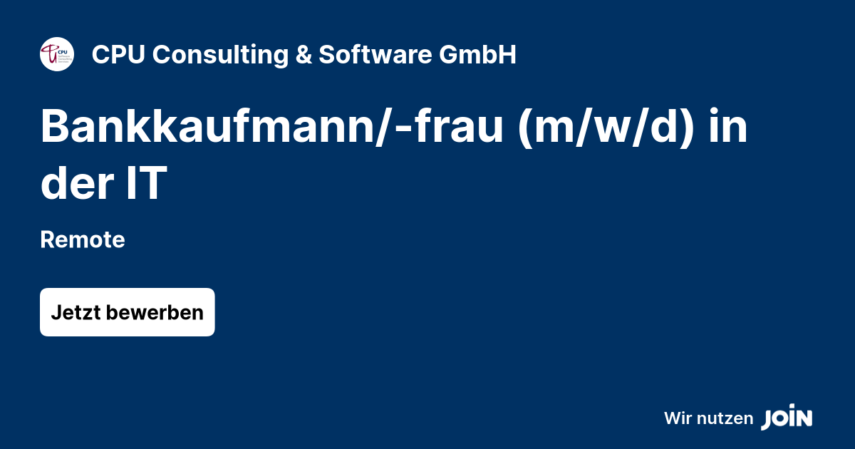 CPU Consulting & Software GmbH logo