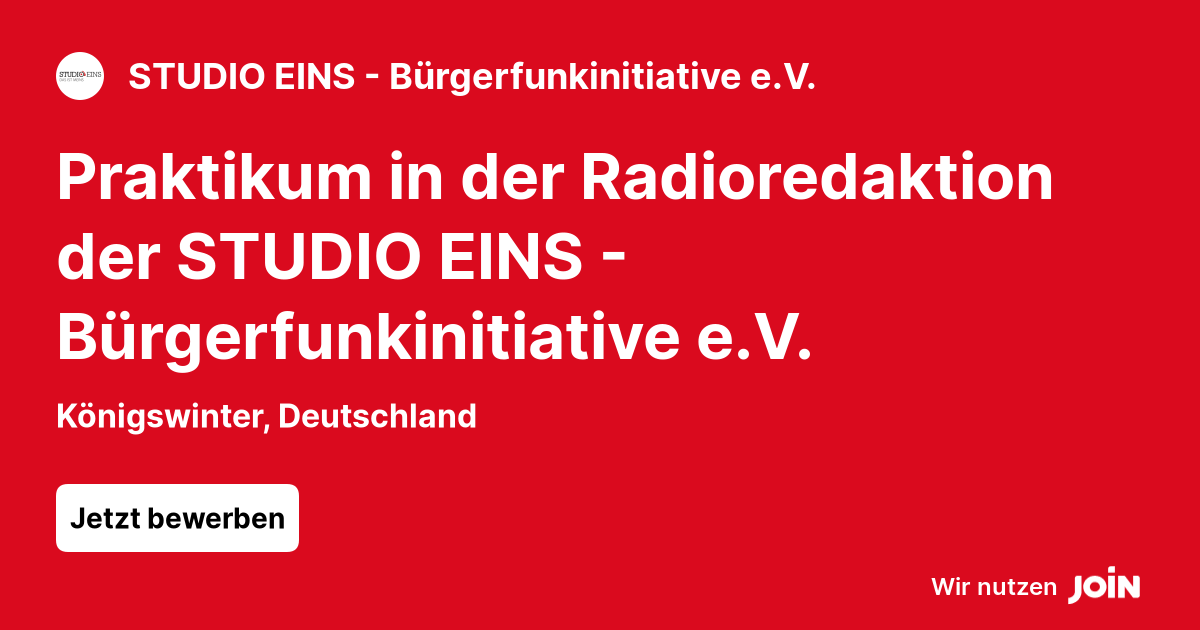 STUDIO EINS - Bürgerfunkinitiative e.V. logo