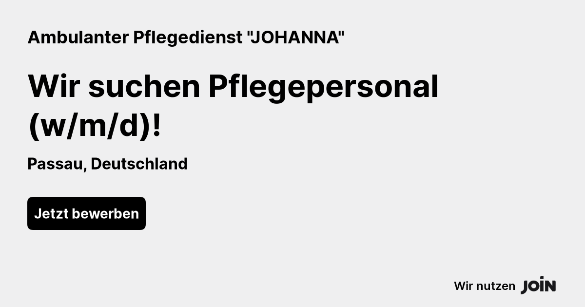 Ambulanter Pflegedienst "JOHANNA" logo