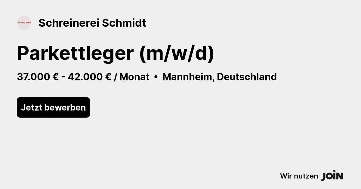 Schreinerei Schmidt logo