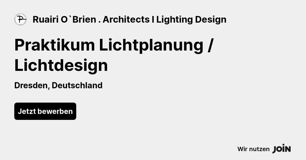 Ruairi O`Brien . Architects I Lighting Design logo