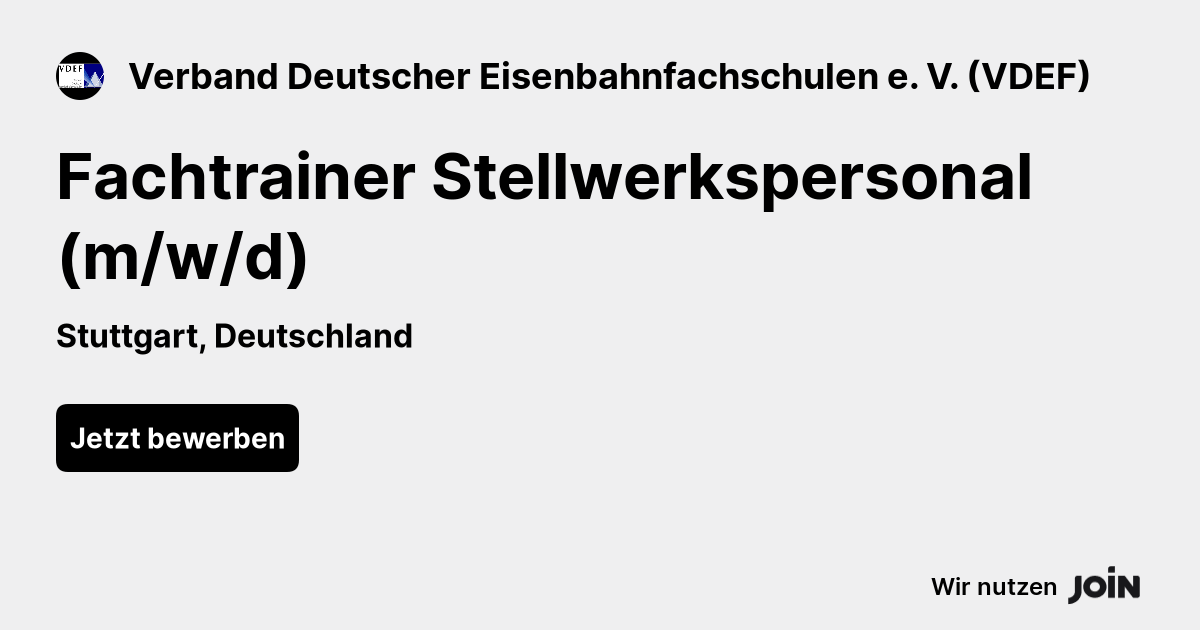 Verband Deutscher Eisenbahnfachschulen e. V. (VDEF) logo
