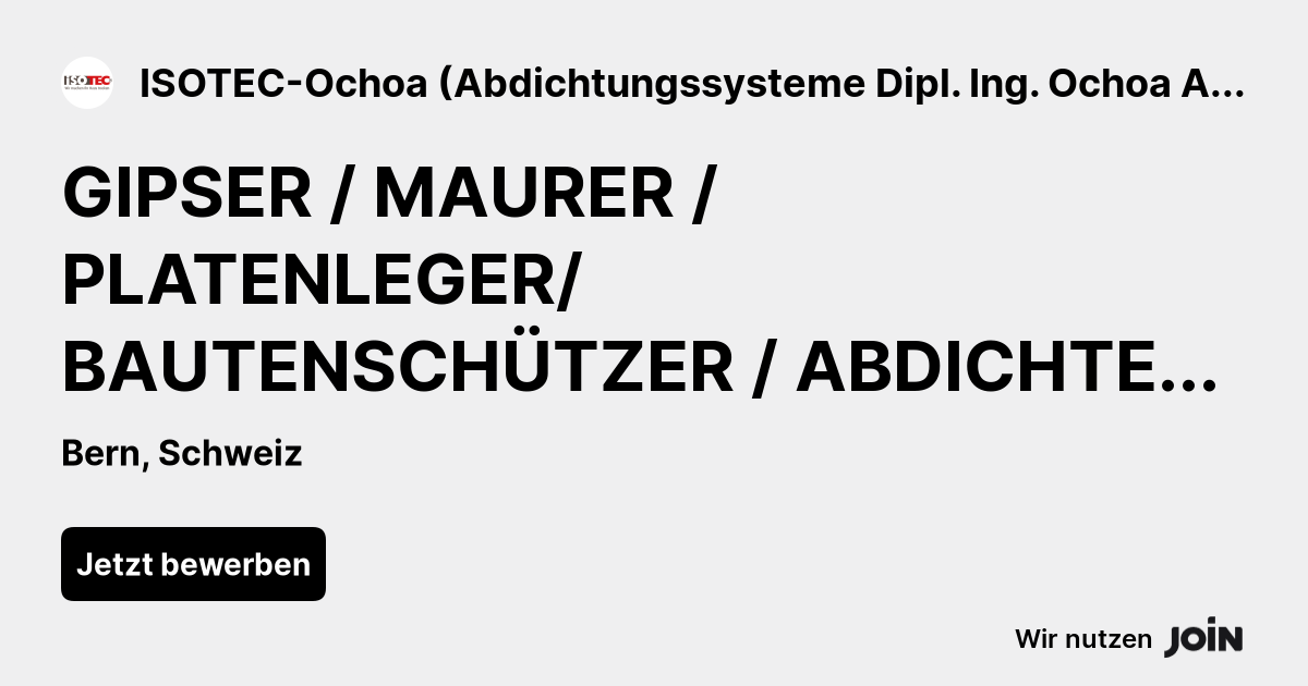 ISOTEC-Ochoa (Abdichtungssysteme Dipl. Ing. Ochoa AG) logo