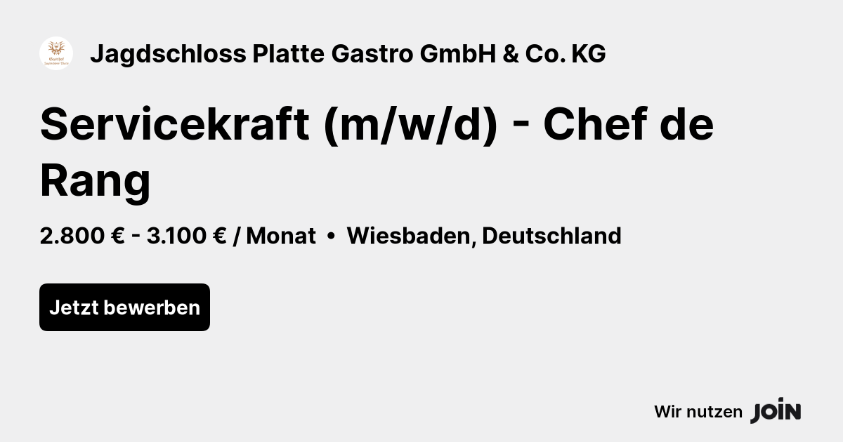 Jagdschloss Platte Gastro GmbH & Co. KG logo