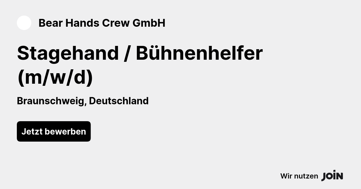 Bear Hands Crew GmbH logo